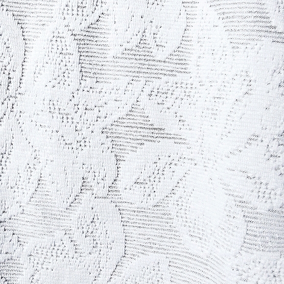 White🤍Floral Textured Top L EUC - Picture 5 of 7